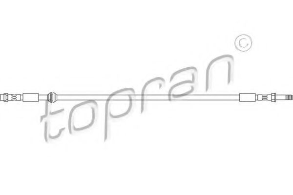 TOPRAN - 110 406 - Шланг гальмівний  перед. VW T5 03- 555mm