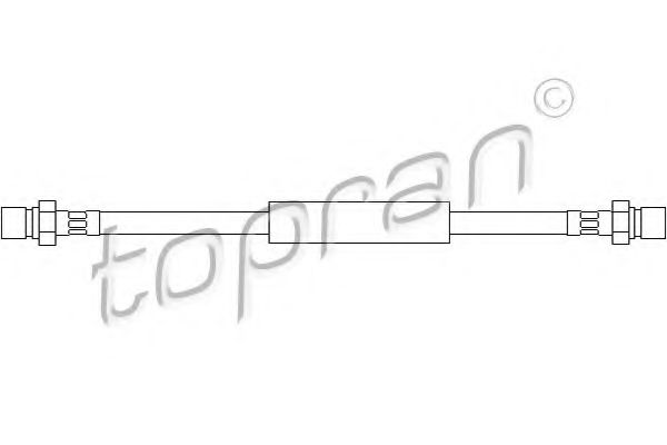 TOPRAN - 103 358 - Гальмівний шланг