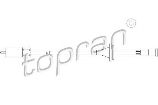 TOPRAN - 202 220 - Трос  спідометра Opel Ascona 1.6-1.8