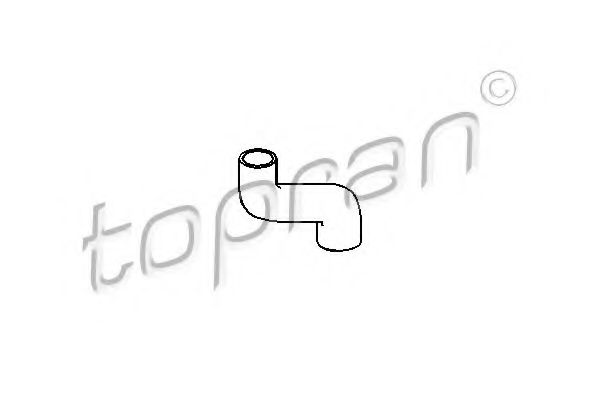 TOPRAN - 205 721 - Патрубок системи охолодження Opel Astra F/Vectra A -95