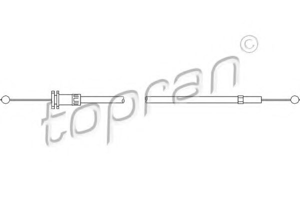 TOPRAN - 112 159 - Трос привода замка капота