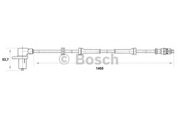 BOSCH - 0 265 006 673 - Датчик ABS передній Fiat Ducato 14/18 02-