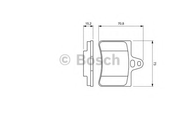 BOSCH - 0 986 424 580 - Торм колодки дисковые (пр-во Bosch)