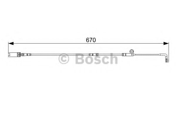 BOSCH - 1 987 473 002 - Датчик гальмівних колодок  Bmw E60/E61 перед.