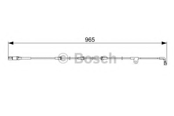 BOSCH - 1 987 473 027 - Датчик зносу гальмiвних колодок передніх, BMW X70, X71