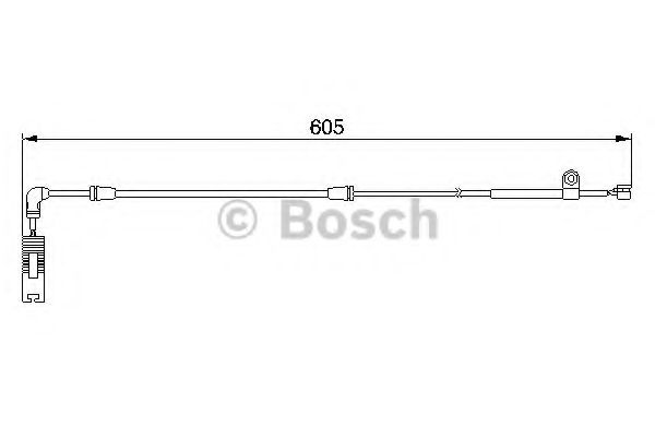 BOSCH - 1 987 474 943 - Датчик гальм. колодок (1к-т = 1 шт.) BMW 3 E46 передн.