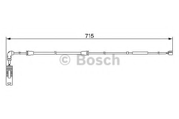Датчик гальмівних колодок задніх Bmw X5 (E53) 3.0-4.8 01.00-10.06