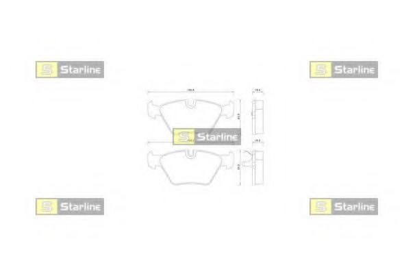 STARLINE - BD S359 - Колодки тормозные дисковые, к-кт.