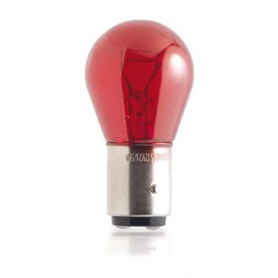 Лампа(червона одноконтактна зміщенний цоколь) PY21W 12V 21W BAU15S упаковка коробка
