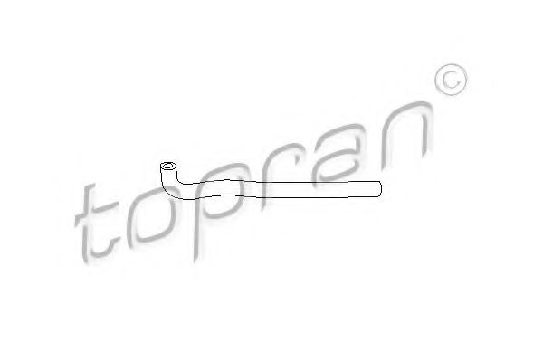 TOPRAN - 100 216 - Патрубок радіатора VW Golf 1.6 83-92