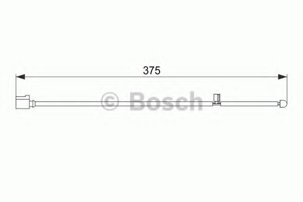 Датчик гальмівних колодок Porsche Cayenne; Vw Touareg 2.5D-5.0D 09.02-09.10
