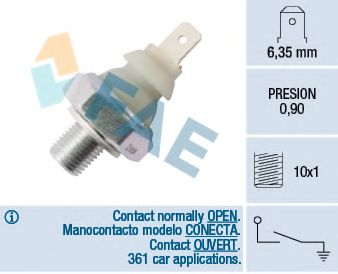 FAE - 12930 - Датчик давления масла (пр-во FAE (Испания))