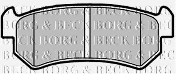 BORG & BECK - BBP2146 - BBP2146 BORG & BECK - Гальмівні колодки до дисків