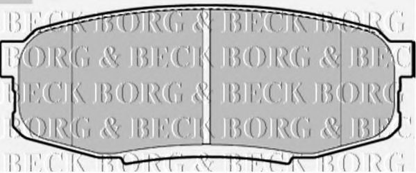 BORG & BECK - BBP2244 - BBP2244 BORG & BECK - Гальмівні колодки до дисків