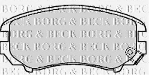BORG & BECK - BBP1884 - BBP1884 BORG & BECK - Гальмівні колодки до дисків