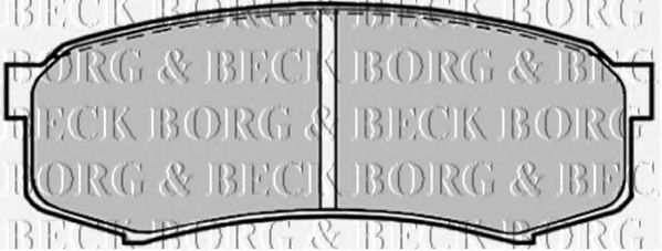 BORG & BECK - BBP1514 - BBP1514 BORG & BECK - Гальмівні колодки до дисків