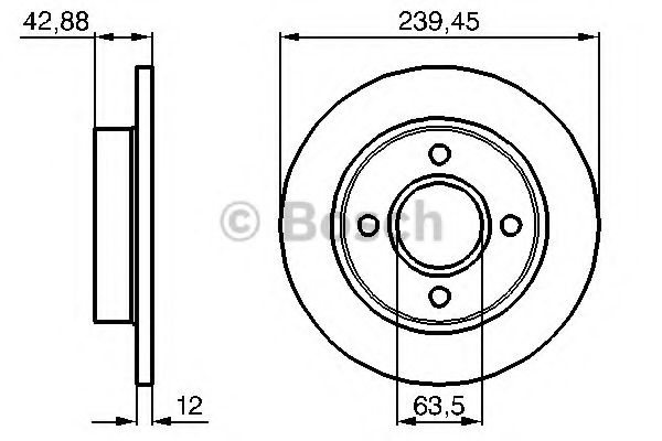 BOSCH - 0 986 478 856 - Диск гальмівний