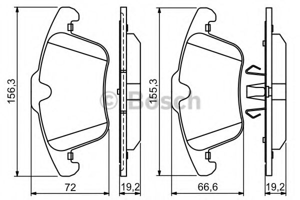 BOSCH - 0 986 494 209 - Колодки гальмівні дискові