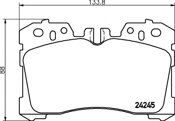 Гальмівнi колодки дискові перед. Lexus LS/LV 460, 460 Awd, 600 H 04/06-