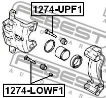 FEBEST - 1274-LOWF1 - Втулка направляюча пер.супорта Hyundai Santa FE 00-