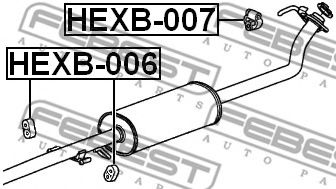 FEBEST - HEXB-007 - Кріплення глушника Honda CR-V