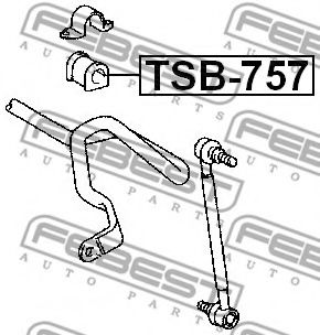 FEBEST - TSB-757 - Втулка стабілізатора пер. Toyota Corolla E12 1.6 02