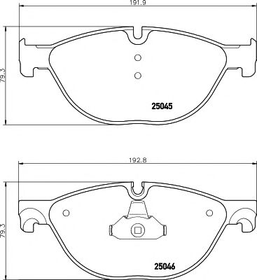 Гальмівні колодки (Ceramic) перед. BMW 5 F10 10-