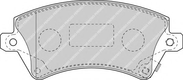 FERODO - FDB1573 - Гальмівнi колодки дискові перед.Toyota Corolla 02-