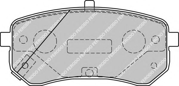 FERODO - FDB1902 - Гальмівнi колодки дискові зад. Hyundai I10; Kia Picanto 1.0-1.2 04.04-