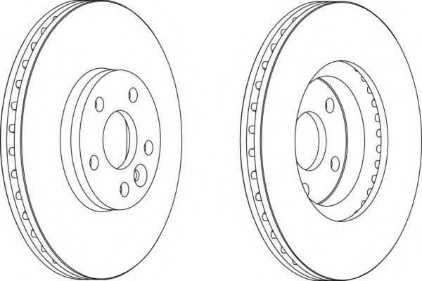 Гальмівний диск передній Volvo S60, S80, V60, V70, XC70; Ford Galaxy , Mondeo, S-Max; Land Rover Discovery Sport, Freelander 2 1.5-4.4 12.05-