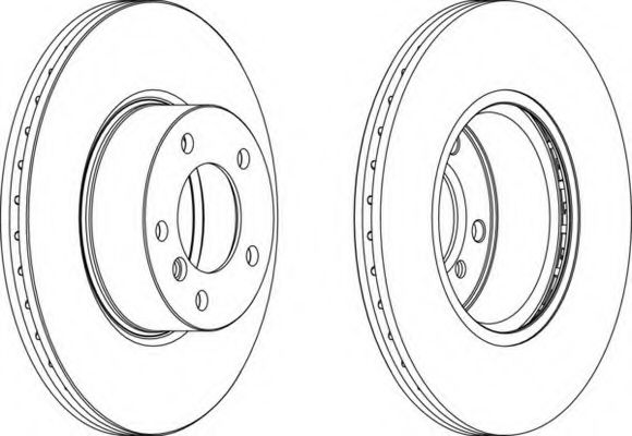 Гальмівний диск перед. BMW 3 (E90/E90N) 320d 05-/X1 (E84) 09-