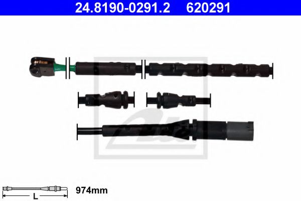 Датчик передніх гальмівних колодок BMW E70, E71, F15, F16 07-