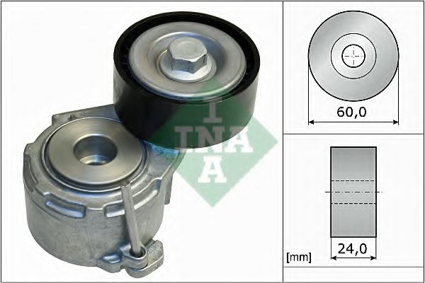 INA - 534 0111 20 - Натяжник паска поліклин. Citroen/Peugeot 1.9D/2.0HDi 98-