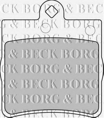 BORG & BECK - BBP1669 - BBP1669 BORG & BECK - Гальмівні колодки до дисків