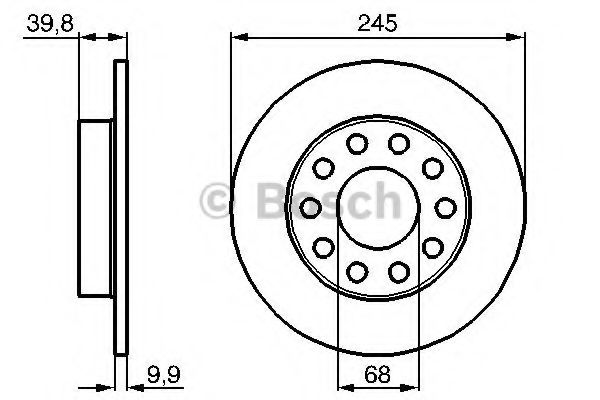 BOSCH - 0 986 478 986 - Диск гальмівний