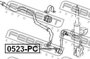 FEBEST - 0523-PC - Тяга стабілізатора перед. Dodge Caliber/Dodge Stratus/Jeep Compass/Chrysler Sebring 2007-2008