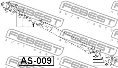 FEBEST - AS-009 - Хрестовина (27*80,3) Hyundai H100 Bus 93-00, H100 Truck 96-, H-1 97-, Santa Fe
