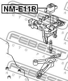 FEBEST - NM-E11R - Подушка (вир-во FEBEST)