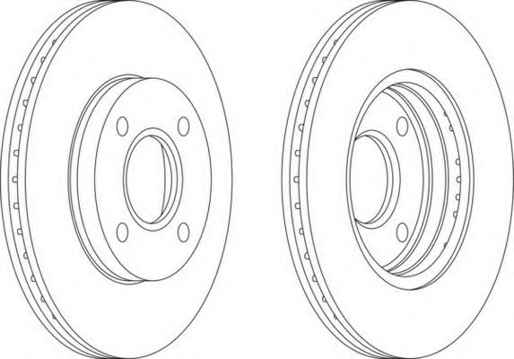 Диск гальмiвний Ford Focus 98-