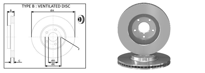 Диск гальмівний перед. Nissan Murano /Infiniti QX50