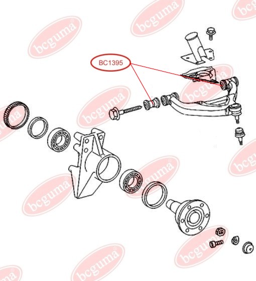 BCGUMA - BC1395 - С/блок передн. важеля DB Sprinter (901, 902) -06