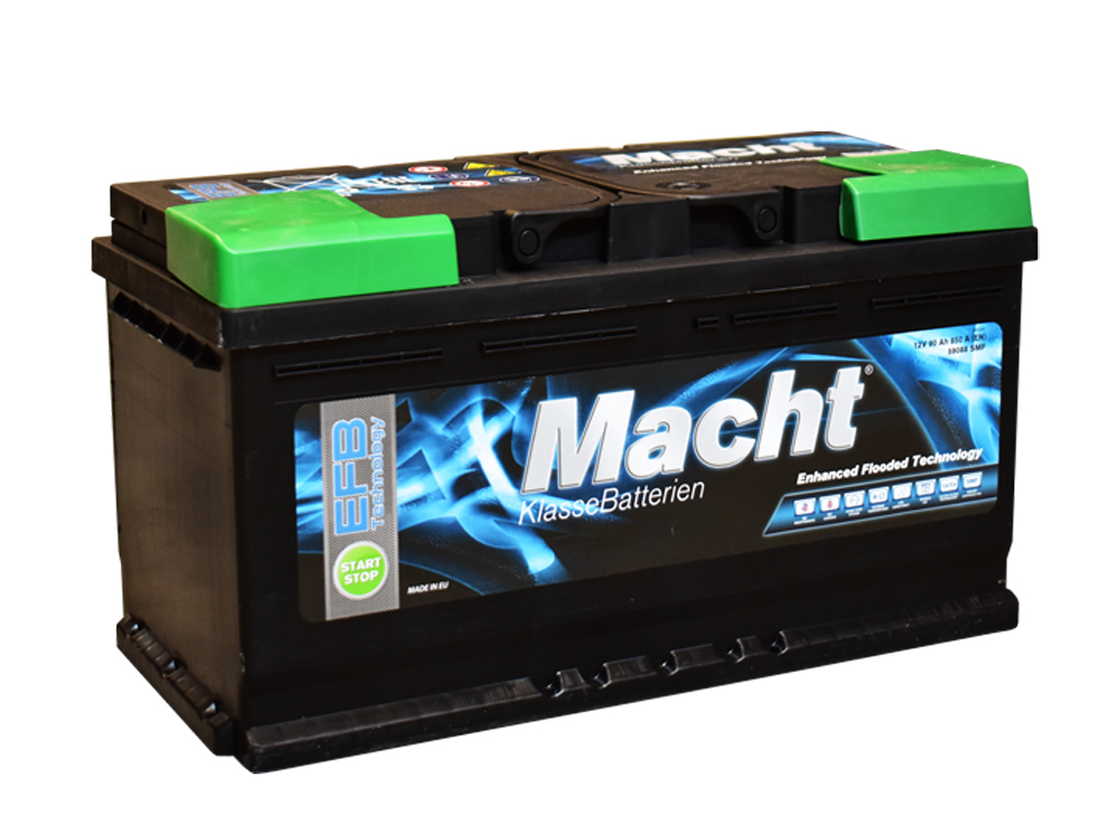 MACHT - 19812 - →104146 АКБ EFB 90Ah 850A R+ 353×175×190 L5