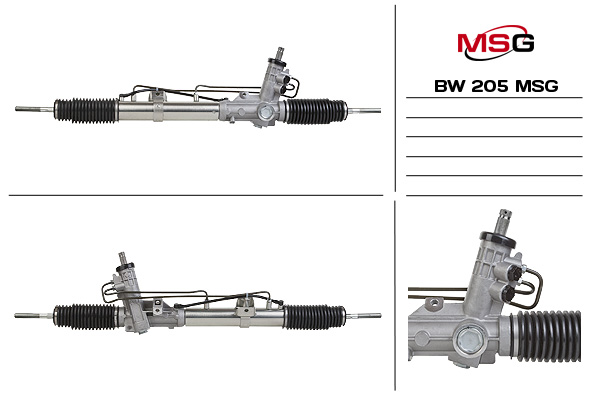 MSG - BW 205 - Кермова рейка з г/п BMW 3 (E46) 1.6-3.0D 02.98-12.07