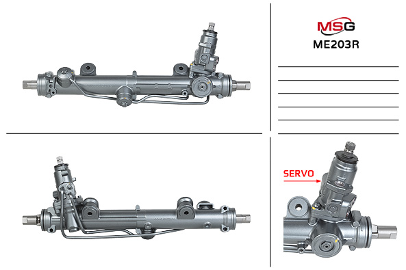 MSG - ME203R - Рулевая рейка с ГУР восстановленная MERCEDES C W 203 00-07 SERV