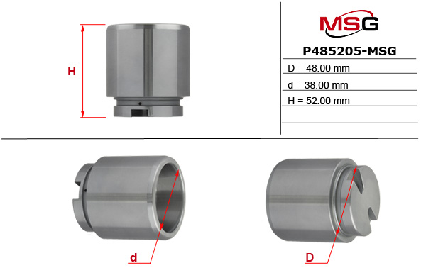 Поршеньок гальм. супорта зад. Ford Tranzit 2.TDCi 02 - (48x52)