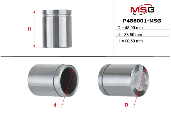 MSG - P486001-MSG - Поршеньок супорта MB Vito (W639), 03-