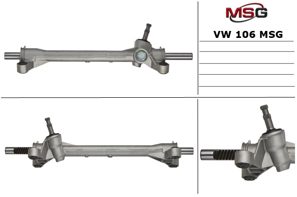 MSG - VW 106 - Кермова рейка без г/п VW T III 1.6-2.1 05.79-07.92