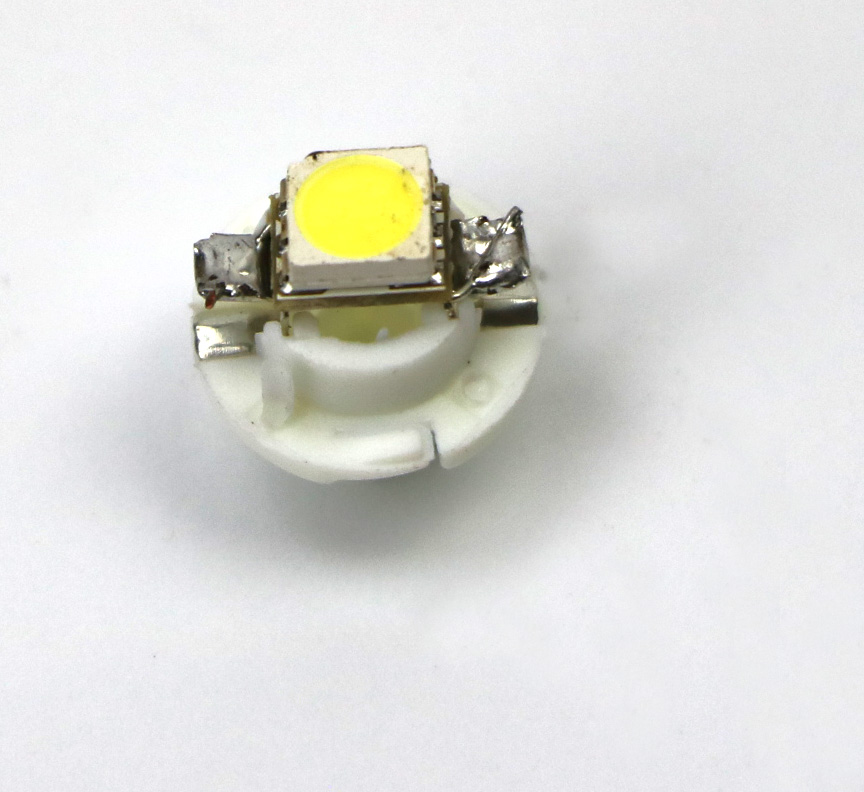 Лампа LED 12V T5  B8,4d white (1LED)