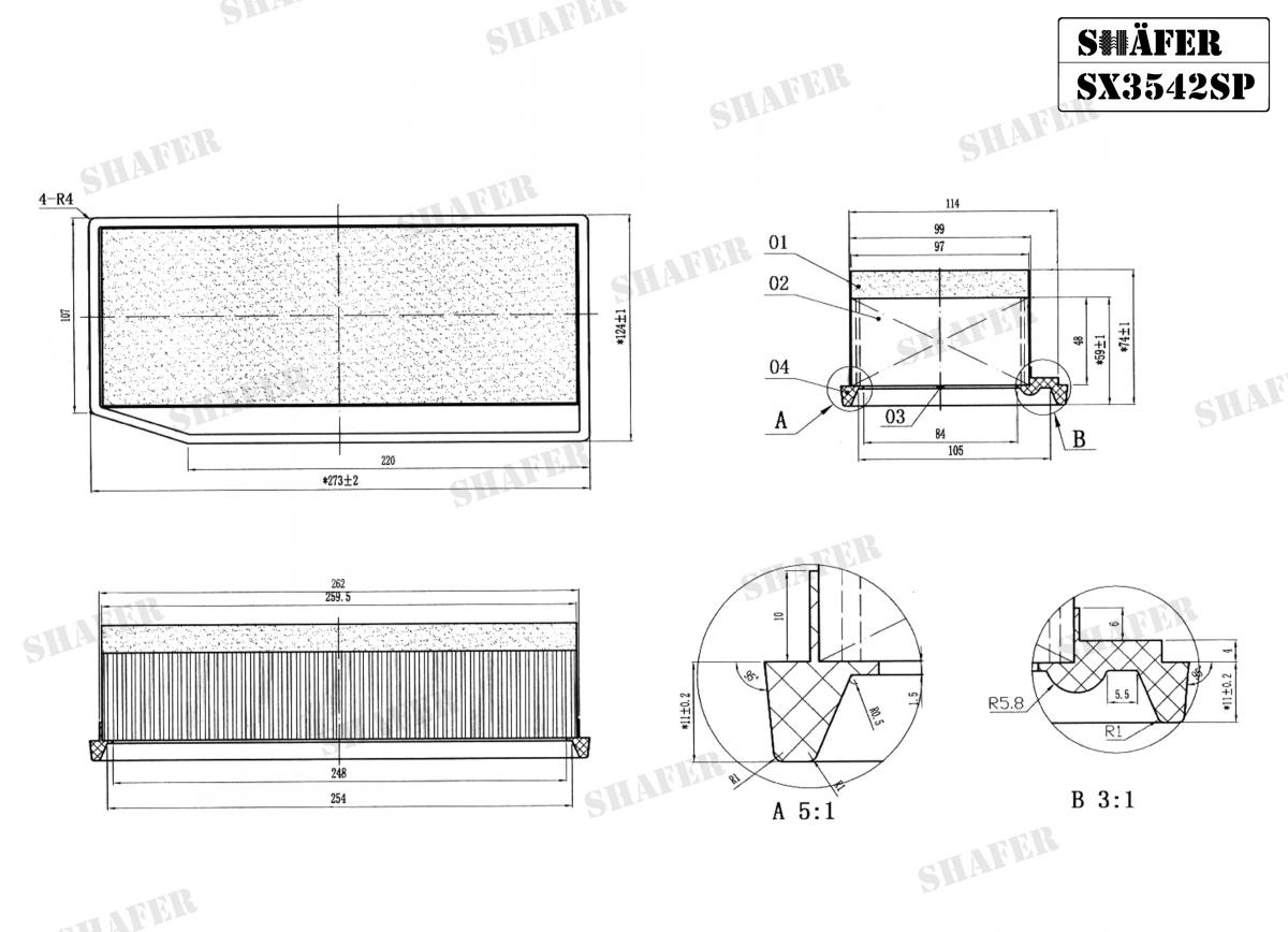 Фільтр повітряний (з фільтром додат.очистки) Renault Dokker/Sandero/Clio/Dacia Logan 1.5dCi 13-
