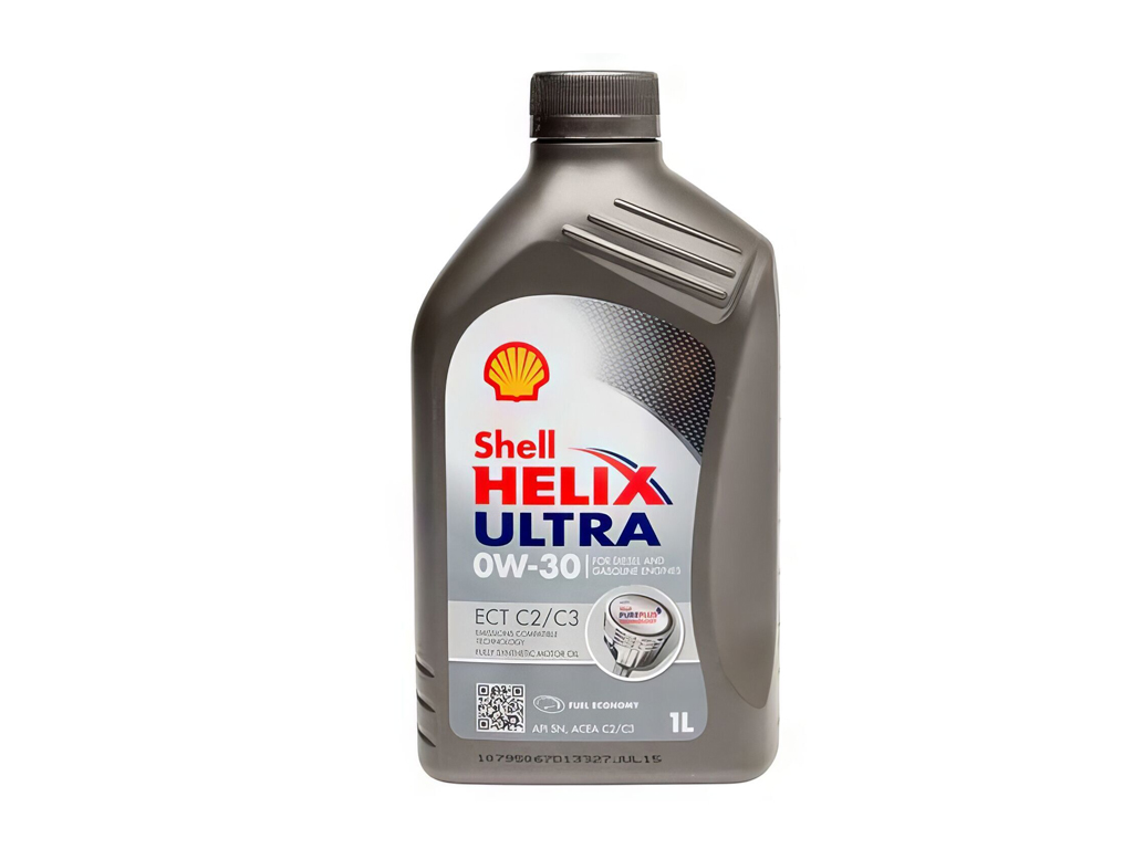 Олива двигуна 1L Shell Helix Ultra ECT C2/C3 0W30 (ACEA C2/C3; VW 504.00/507.00; MB 229.52/229.51/229.31; FIAT 9.55535-GS1; Porsche C30)